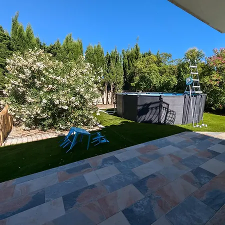 Calme Mais Proche Toutes Activites, F3 Avec Parking, Jardin, Piscine, Wifi, Clim Dans Propriete Privee