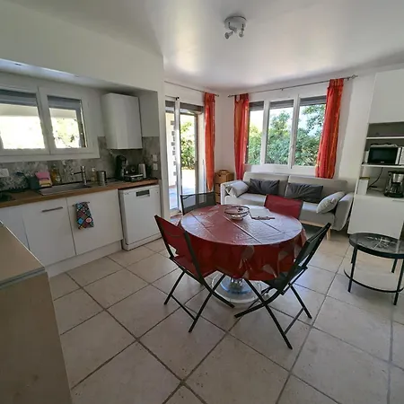 Calme Mais Proche Toutes Activites, F3 Avec Parking, Jardin, Piscine, Wifi, Clim Dans Propriete Privee * 阿格德