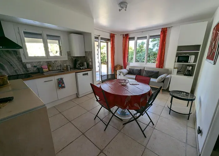 Calme Proche Toutes Activites, F3 Avec Parking, Jardin, Piscine, Wifi, Clim Dans Propriete Privee * アグド